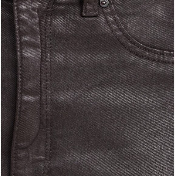 DL1961 Hepburn Wide Leg High Rise Coated Jeans Size 25, Color Mulberry, NWT - Picture 5 of 5